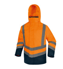 Parka 5 in 1 Optimum 3 alta visibilità - taglia XXL - arancio fluo - Deltaplus Parka 5 in 1 Optimum 3 alta visibilità - taglia XXL - arancio fluo - Deltaplus