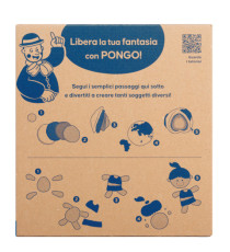 Pasta Pongo - panetto 350 gr - colori assortiti - Giotto - conf.12 pezzi