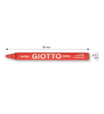 Pastelli a cera - lunghezza 90 mm - diametro 8,50 mm - colori assortiti - Giotto - conf. 12 pezzi Pastelli a cera - lunghezza 90 mm - diametro 8,50 mm - colori assortiti - Giotto - conf. 12 pezzi