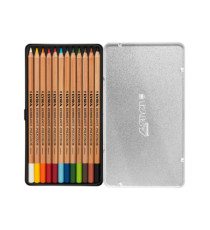 Pastelli colorati Rembrandt Polycolor -  3,7 mm - colori assortiti - Lyra - astuccio in metallo 12 pezzi