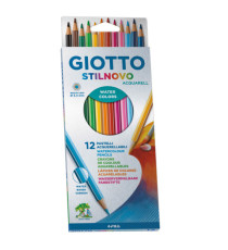 Pastelli colorati Stilnovo Acquarell - diametro mina 3,3 mm - Giotto - astuccio 12 pezzi