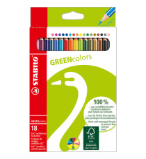 Pastelli GreenColors - diametro mina 2,5 mm - Stabilo - astuccio 18 pezzi Pastelli GreenColors - diametro mina 2,5 mm - Stabilo - astuccio 18 pezzi