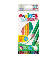 Pastelli Tita cancellabile - Carioca - astuccio 12 pezzi Pastelli Tita cancellabile - Carioca - astuccio 12 pezzi