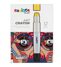 Pastello a cera Art Crayon - Ø 10 mm x 138 mm - colori assortiti - Carioca Plus - conf. 12 pezzi Pastello a cera Art Crayon - Ø 10 mm x 138 mm - colori assortiti - Carioca Plus - conf. 12 pezzi