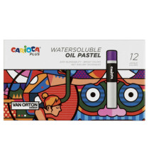 Pastello a olio - lunghezza 60 mm - colori assortiti - Carioca Plus - conf. 12 pezzi Pastello a olio - lunghezza 60 mm - colori assortiti - Carioca Plus - conf. 12 pezzi