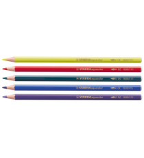 Pastello Aquacolor 1612 - tratto 2,80 mm - colori assortiti - Stabilo - astuccio in metallo 12 pezzi Pastello Aquacolor 1612 - tratto 2,80 mm - colori assortiti - Stabilo - astuccio in metallo 12 pezzi