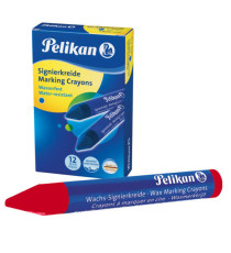 Pastello industriale 762 - rosso - Pelikan - scatola 12 pezzi