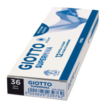 Pastello Supermina - mina 3,8 mm - nero 36 - Giotto