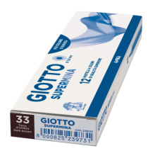 Pastello Supermina - mina 3,8 mm - terra d'ombra 33 - Giotto Pastello Supermina - mina 3,8 mm - terra d'ombra 33 - Giotto