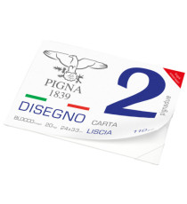 Blocco Pigna2 - 240x330mm - 4 angoli - 20fg - 110gr - liscio - Pigna Blocco Pigna2 - 240x330mm - 4 angoli - 20fg - 110gr - liscio - Pigna