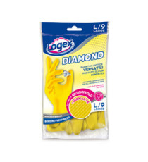 Guanti in lattice Diamond - taglia L - giallo - Logex Professional Guanti in lattice Diamond - taglia L - giallo - Logex Professional