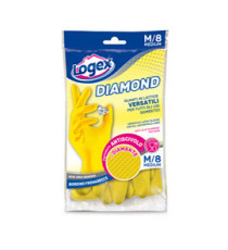 Guanti in lattice Diamond - taglia M - giallo - Logex Professional Guanti in lattice Diamond - taglia M - giallo - Logex Professional