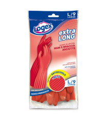 Guanti in lattice Extralong - taglia L - rosso - Logex Professional Guanti in lattice Extralong - taglia L - rosso - Logex Professional