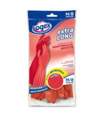 Guanti in lattice Extralong - taglia M - rosso - Logex Professional Guanti in lattice Extralong - taglia M - rosso - Logex Professional