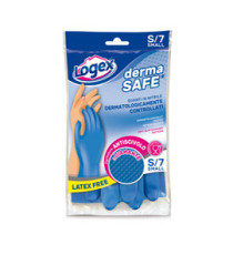 Guanti in nitrile Dermasafe - taglia S - blu - Logex Professional Guanti in nitrile Dermasafe - taglia S - blu - Logex Professional