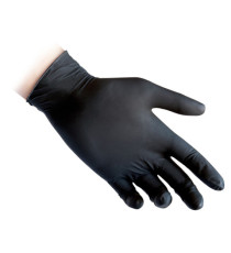 Guanti in nitrile N81 - tg M - nero - Reflexx - conf. 100 pezzi Guanti in nitrile N81 - tg M - nero - Reflexx - conf. 100 pezzi