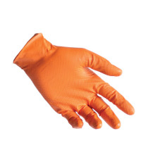 Guanti in nitrile N85 - ultra resistenti - tg M - arancione - Reflexx - conf. 50 pezzi