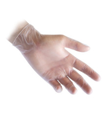 Guanti in vinile R36 - s/polvere - tg S - bianco - Reflexx - conf. 100 pezzi Guanti in vinile R36 - s/polvere - tg S - bianco - Reflexx - conf. 100 pezzi