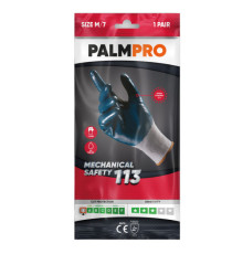 Guanti mechanical Safety Palmpro 113 - per ambienti oleosi - taglia XL - grigio/blu - Icoguanti