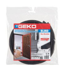 Guarnizione adesiva per isolamento porte blindate - 17 mm x 8 m - PVC - antracite - Geko Guarnizione adesiva per isolamento porte blindate - 17 mm x 8 m - PVC - antracite - Geko