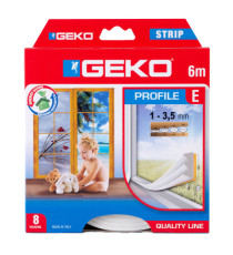 Guarnizione adesiva per isolamento STRIP - fessura 1-3 mm - 6 m - gomma - bianco - Geko Guarnizione adesiva per isolamento STRIP - fessura 1-3 mm - 6 m - gomma - bianco - Geko