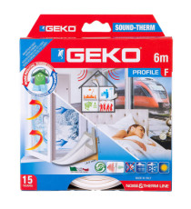 Guarnizione adesiva per l’isolamento di porte e finestre SOUND-THERM - fessura 1-4 mm - 6 m - bianco - Geko Guarnizione adesiva per l’isolamento di porte e finestre SOUND-THERM - fessura 1-4 mm - 6 m - bianco - Geko