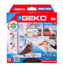 Guarnizione adesiva per l’isolamento di porte e finestre SOUND-THERM - fessura 1-4 mm - 6 m - marrone - Geko Guarnizione adesiva per l’isolamento di porte e finestre SOUND-THERM - fessura 1-4 mm - 6 m - marrone - Geko