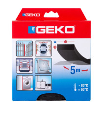 Guarnizione adesiva per serramenti MUSS - 15 x 10 mm x 5 m - neoprene - nero - Geko Guarnizione adesiva per serramenti MUSS - 15 x 10 mm x 5 m - neoprene - nero - Geko