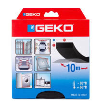 Guarnizione adesiva per serramenti MUSS - 15 x 5 mm x 10 m - neoprene - nero - Geko Guarnizione adesiva per serramenti MUSS - 15 x 5 mm x 10 m - neoprene - nero - Geko