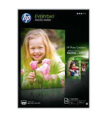 Hp - Confezione da 100 Fogli Carta originale fotografica lucida Hp Everyday - A4 - 210 x 297 mm - Q2510A