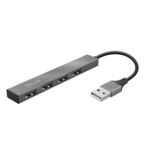 Hub Mini 4 porte Halyx - alluminio - Trust Hub Mini 4 porte Halyx - alluminio - Trust