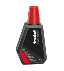 Inchiostro 7011 per timbro in gomma - 28 ml - rosso - Trodat Inchiostro 7011 per timbro in gomma - 28 ml - rosso - Trodat