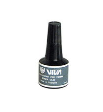 Inchiostro per cuscinetti - a base alcool - 30 gr - nero - Viva Inchiostro per cuscinetti - a base alcool - 30 gr - nero - Viva