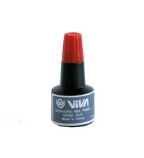 Inchiostro per cuscinetti - a base alcool - 30 gr - rosso - Viva Inchiostro per cuscinetti - a base alcool - 30 gr - rosso - Viva