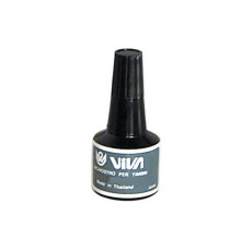 Inchiostro per cuscinetti - a base d'olio - 30 gr - nero - Viva Inchiostro per cuscinetti - a base d'olio - 30 gr - nero - Viva