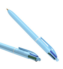 Penna sfera a scatto 4 Colori Pastel - 1.0 mm - Bic - conf. 12 pezzi Penna sfera a scatto 4 Colori Pastel - 1.0 mm - Bic - conf. 12 pezzi