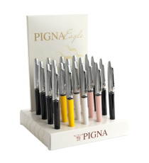 Penna sfera Eagle - punta M - colori assortiti - Pigna - display 20 pezzi Penna sfera Eagle - punta M - colori assortiti - Pigna - display 20 pezzi