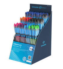 Penna sfera Slider Basic XB - colori assortiti - Schneider - expo 80 pezzi Penna sfera Slider Basic XB - colori assortiti - Schneider - expo 80 pezzi