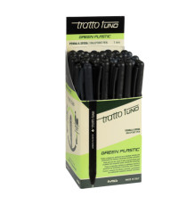 Penna sfera Tratto Uno Green - punta media 1 mm - nero - Tratto - conf. 50 pezzi Penna sfera Tratto Uno Green - punta media 1 mm - nero - Tratto - conf. 50 pezzi