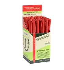 Penna sfera Tratto Uno Green - punta media 1 mm - rosso - Tratto - conf. 50 pezzi Penna sfera Tratto Uno Green - punta media 1 mm - rosso - Tratto - conf. 50 pezzi