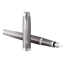 Penna stilografica IM Monochrome Rituals Grey - punta M - grigio - Parker Penna stilografica IM Monochrome Rituals Grey - punta M - grigio - Parker