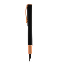 Penna Stilografica Impressa - punta M - nero/rosegold - Monteverde
