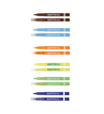 Pennarelli Decor Textile - per tessuto - Giotto - astuccio 12 pennarelli