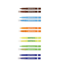 Pennarelli Decor Textile - per tessuto - Giotto - astuccio 12 pennarelli