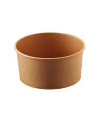 Insalatiera Street Food - Ø 15 x H 7,5 cm - 1000 ml - avana/bianco - Leone - conf. 24 pezzi Insalatiera Street Food - Ø 15 x H 7,5 cm - 1000 ml - avana/bianco - Leone - conf. 24 pezzi