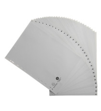 Intercalare numerico - 31 tasti - A4 - PP riciclato - grigio - Exacompta