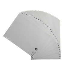 Intercalare numerico - 31 tasti - A4 - PPL riciclato - grigio - Exacompta Intercalare numerico - 31 tasti - A4 - PPL riciclato - grigio - Exacompta