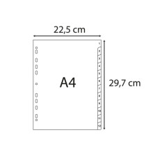 Intercalare numerico - 31 tasti - A4 - PPL riciclato - grigio - Exacompta Intercalare numerico - 31 tasti - A4 - PPL riciclato - grigio - Exacompta
