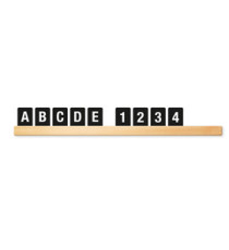 Kit Letter Shelf - mensola porta messaggi nera + 169 tessere (lettere e numeri) - Securit Kit Letter Shelf - mensola porta messaggi nera + 169 tessere (lettere e numeri) - Securit