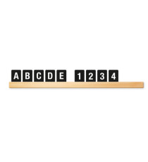 Kit Letter Shelf - mensola porta messaggi nera + 169 tessere (lettere e numeri) - Securit Kit Letter Shelf - mensola porta messaggi nera + 169 tessere (lettere e numeri) - Securit